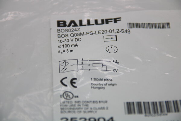 BALLUFF BOS Q08M-PS-LE21-01,2 ((BOS024Z) Lichtschranke