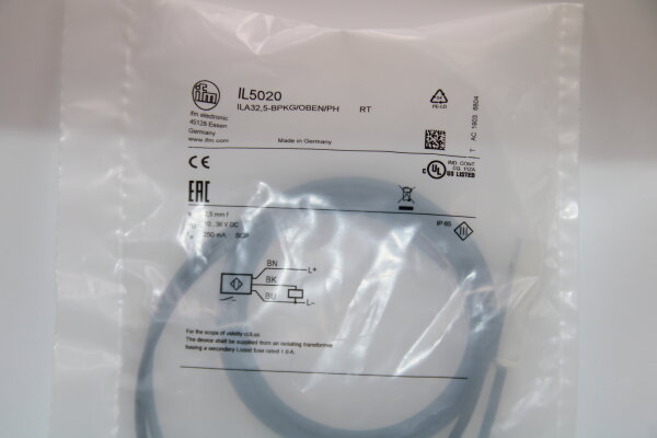 IFM IL5020 ILA32,5-BPKG/OBEN/PH Induktiver Sensor
