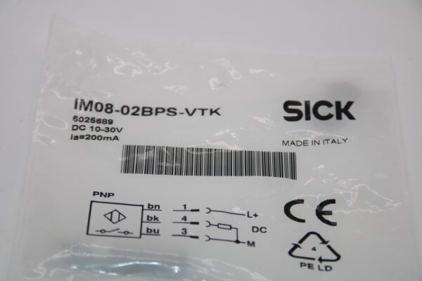 SICK IM08-02BPS-VTK (6025689) Näherungsschalter